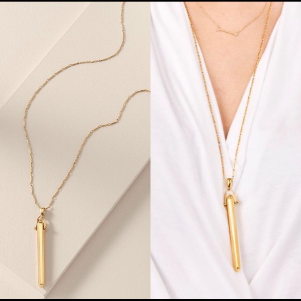 STELLA & DOT REBEL NECKLACE GOLD
